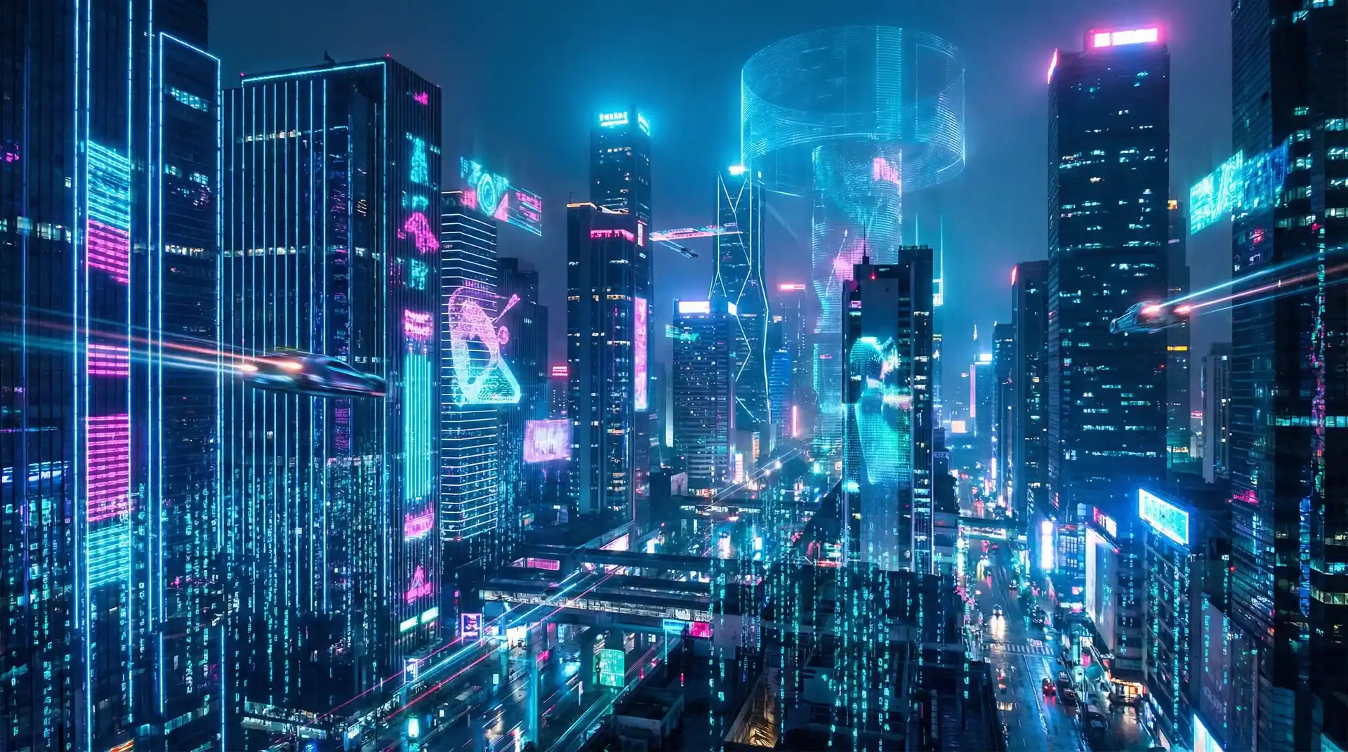 菠菜网 - 赛博朋克报纸都市夜景